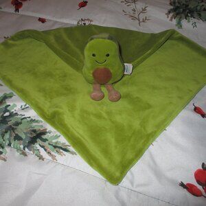 Jellycat Retired Amuseable Avocado Unisex Soother Green Baby Blanket Lovey